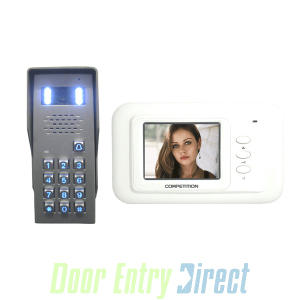 CVK01S/05 01 way video intercom kit with hands free monitor & keypad