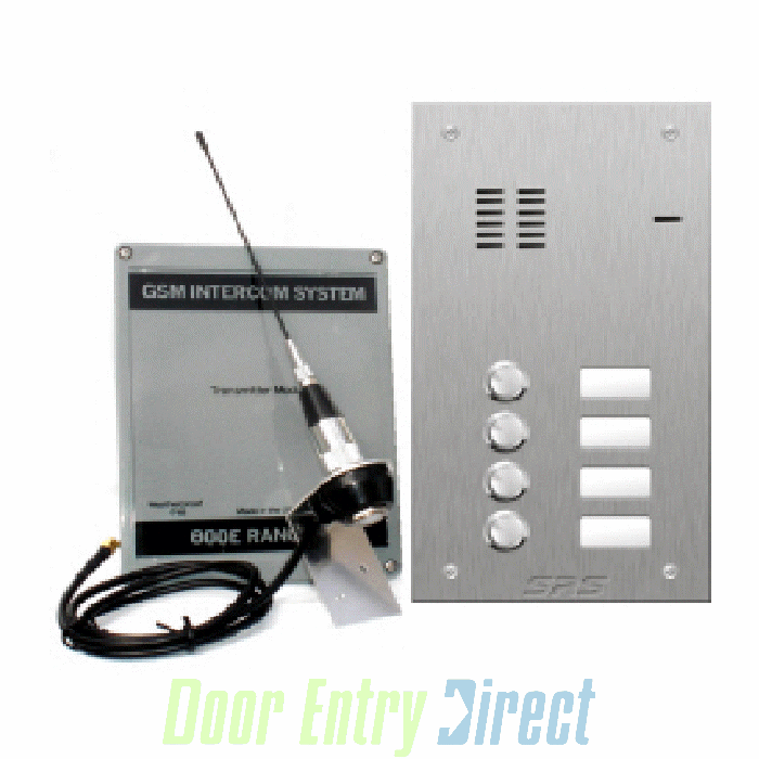 GSM800E-S4 4 button GSM intercom stainless 