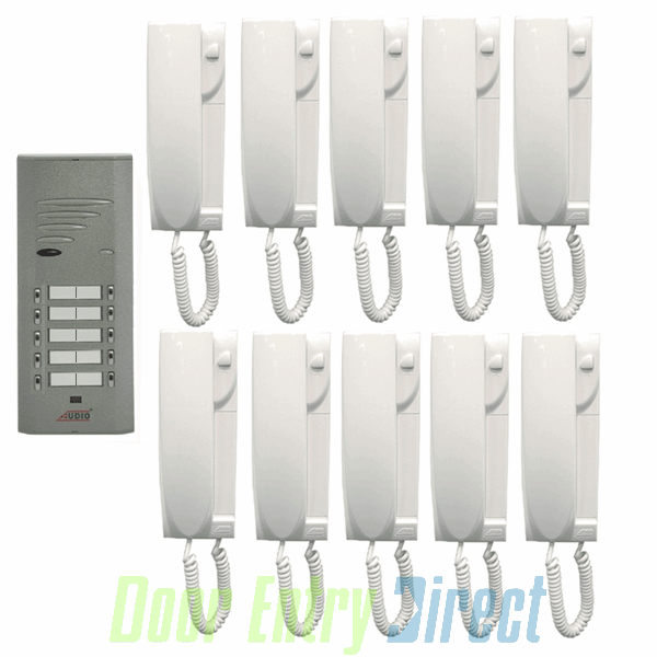 KETV10 KET       10 phone door entry kit with surface mount panel
