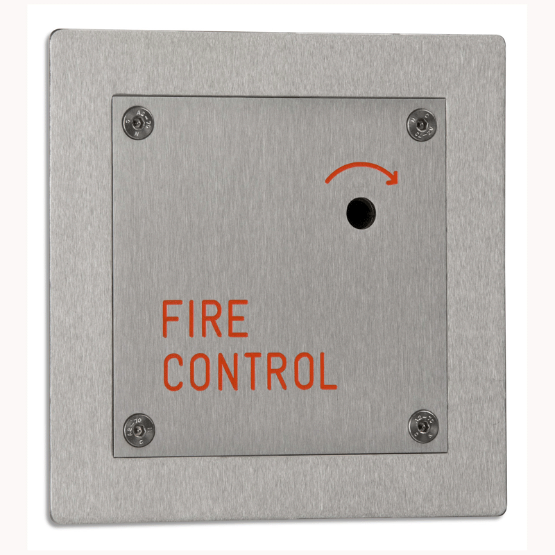 FS1-F Drop key FIREMENS switch - FLUSH