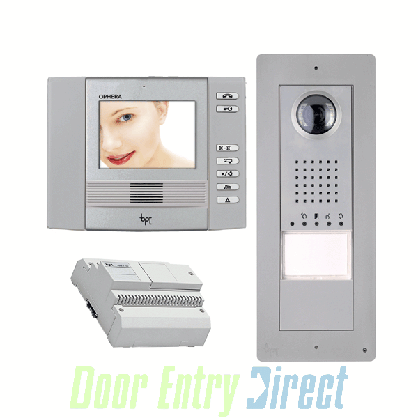 BVKITOPH20 BPT 1 way silver Ophera basic video entry Kit