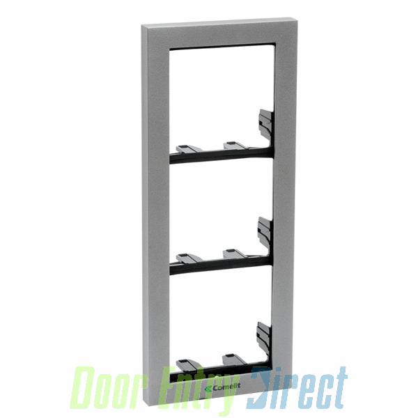 3311/3G iKall 3 Module Holder Frames with Cornices. Grey