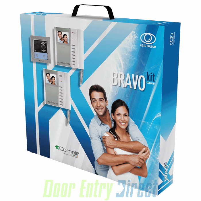 8185I Comelit   Bravokit colour 2 + 2 (2 user with flush Ikall)