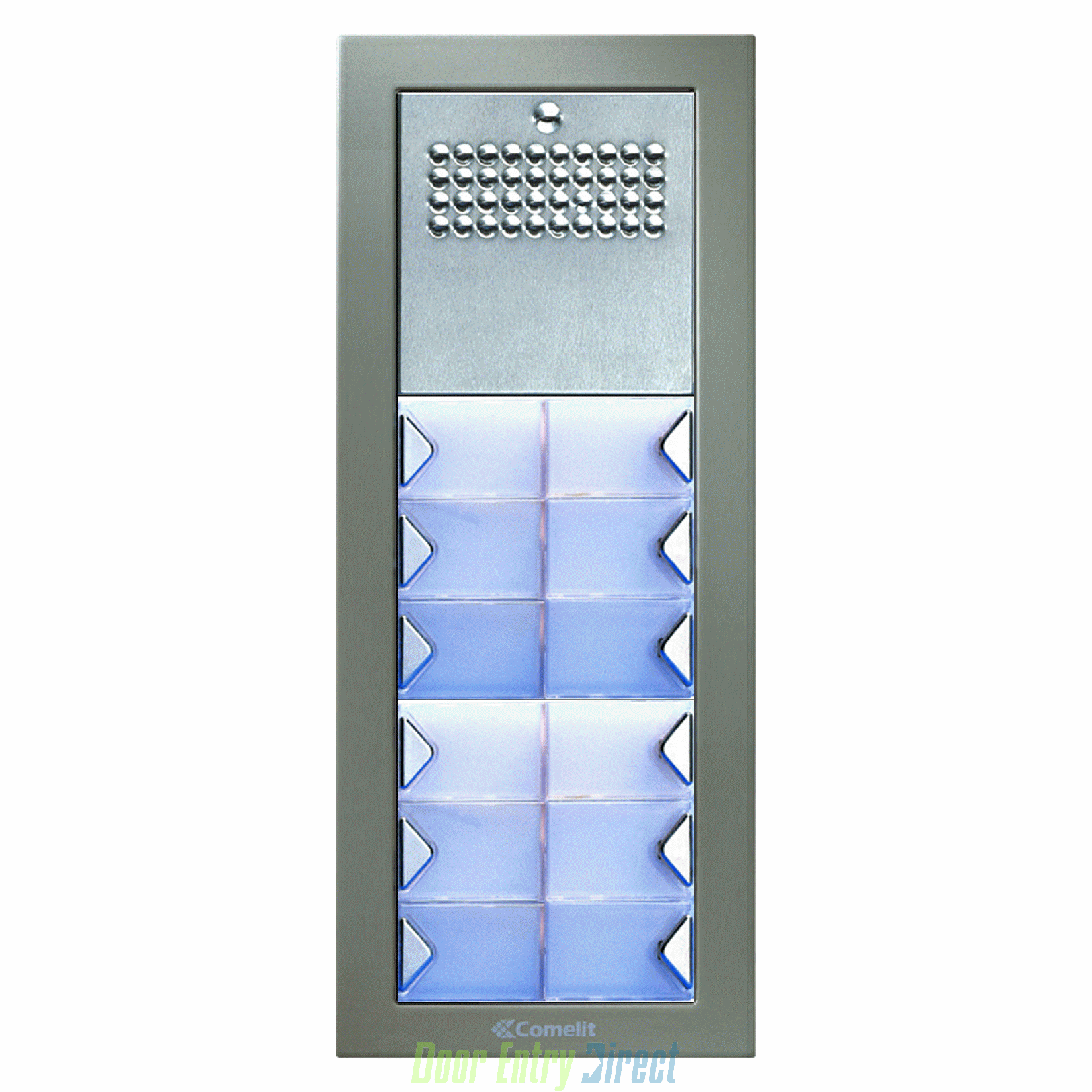CPSFA-11 Comelit Powercom 11 button, 2 wire audio panel, flush