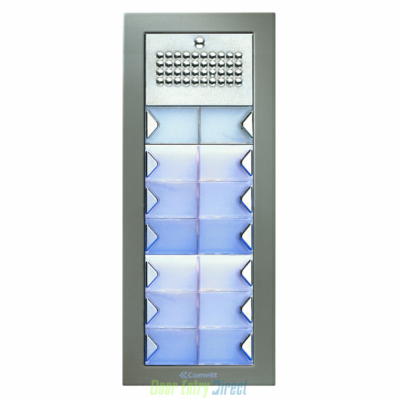 CPSFA-13 Comelit Powercom 13 button, 2 wire audio panel, flush