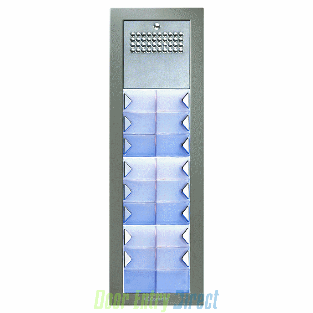 CPSFA-15 Comelit Powercom 15 button, 2 wire audio panel, flush