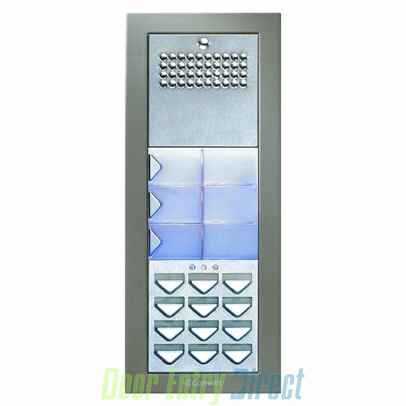 CPTFAK03 Comelit Powercom 03 button, 4+n audio, keypad panel, flush