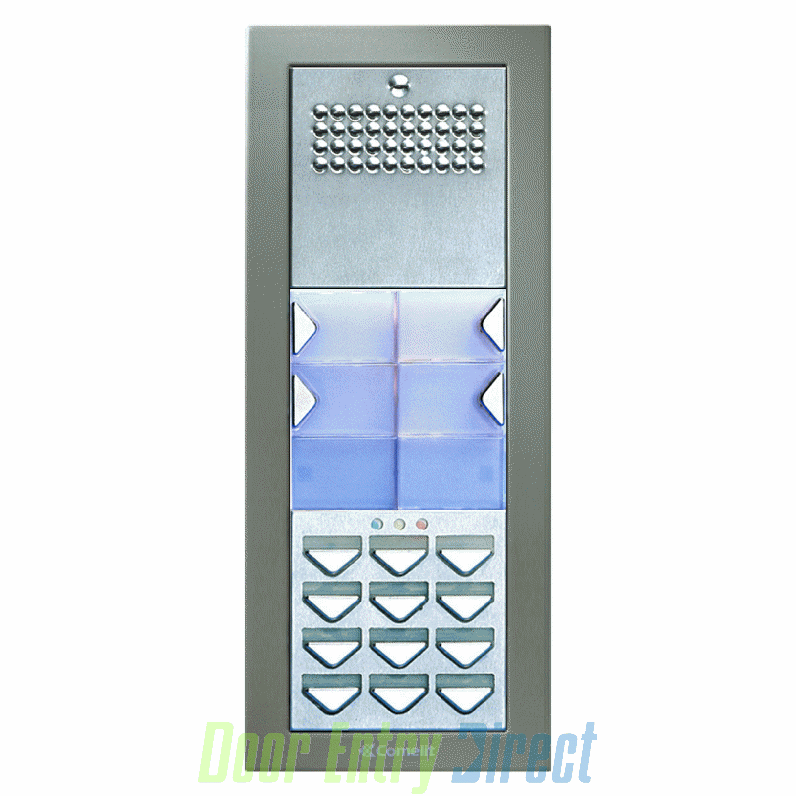 CPTFAK04 Comelit Powercom 04 button, 4+n audio, keypad panel, flush