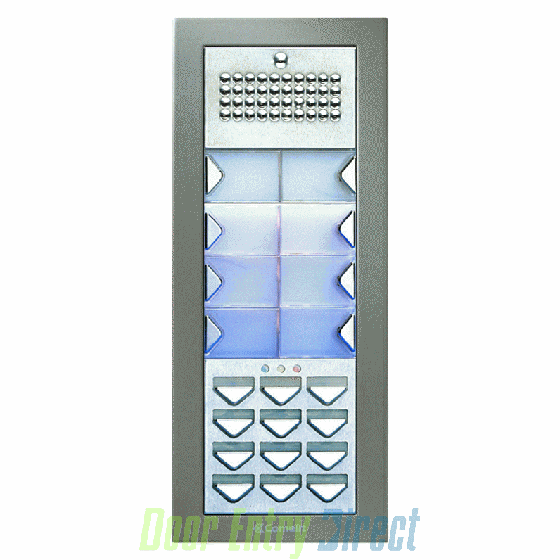 CPTFAK07 Comelit Powercom 07 button, 4+n audio, keypad panel, flush