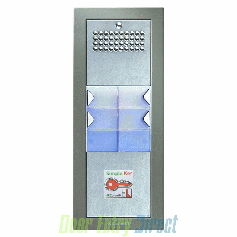 CPTFAP04 Comelit Powercom 04 button, 4+n audio, prox panel, flush