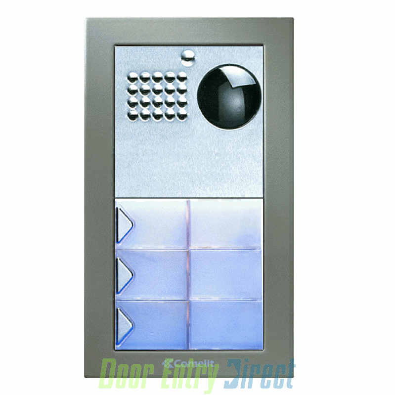 CPCFV-03 Comelit Powercom 03 button, 2 wire colour video panel, flu