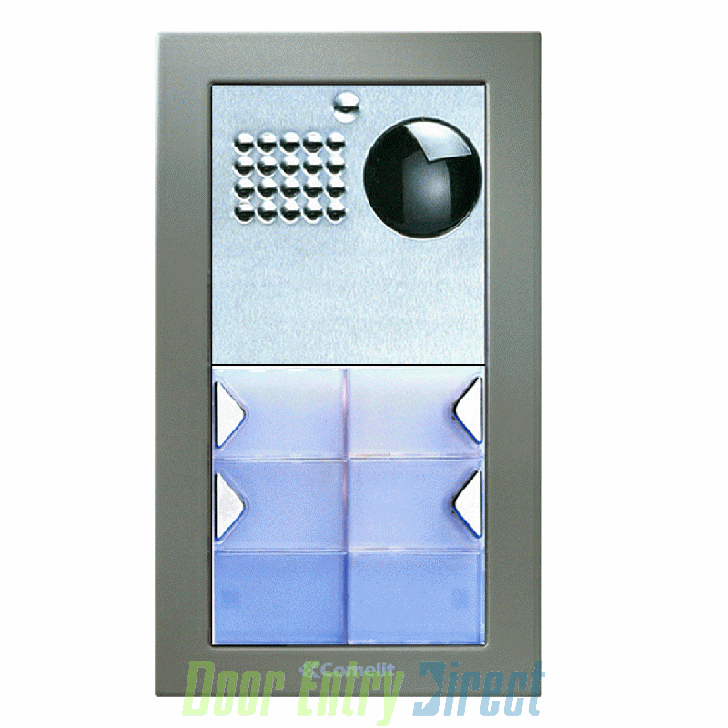 CPCFV-04 Comelit Powercom 04 button, 2 wire colour video panel, flu