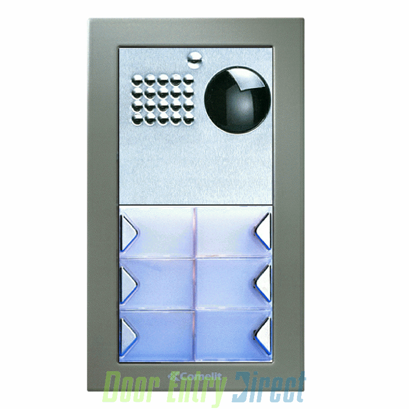 CPCFV-05 Comelit Powercom 05 button, 2 wire colour video panel, flu