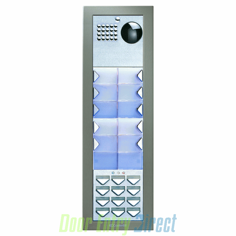 CPCFVK09 Comelit Powercom 09 button, 2 wire colour video, keypad pa