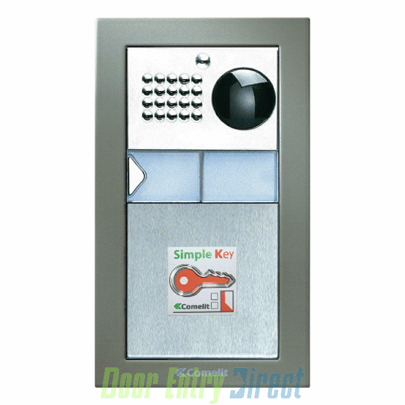 CPCFVP01 Comelit Powercom 01 button, 2 wire colour video, prox pane