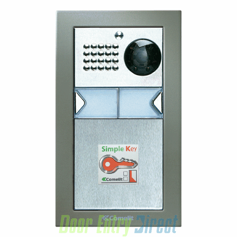 CPCFVP02 Comelit Powercom 02 button, 2 wire colour video, prox pane