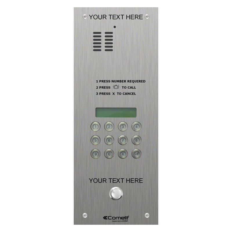 VK4199T Comelit DIGITAL CALL VR s.steel engravable iKall audio panel