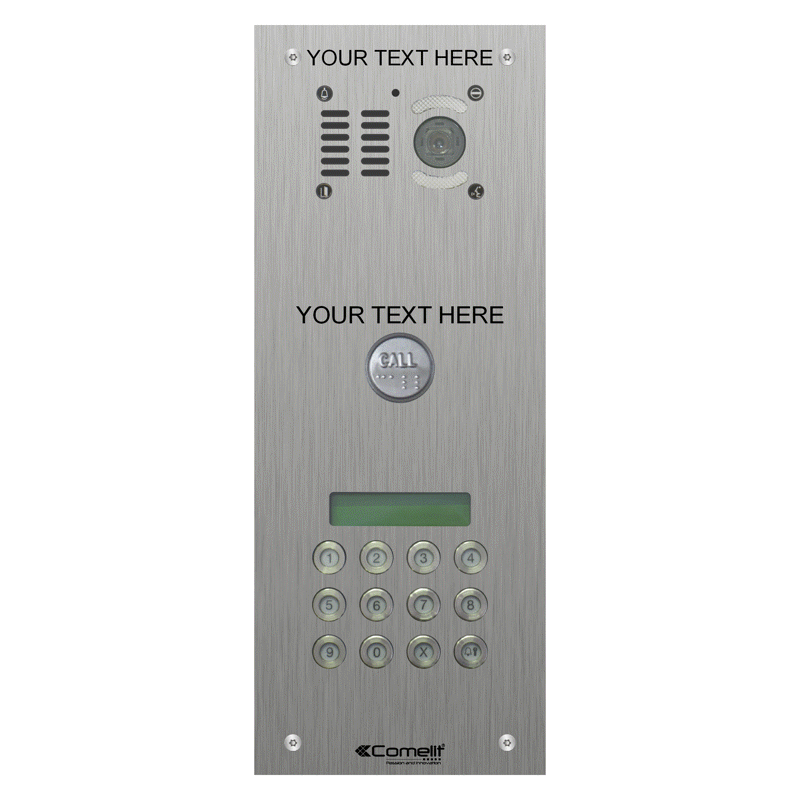 VK4501/0C-DDAB Comelit 1 button, DDA s.steel engravable iKall video + 3188