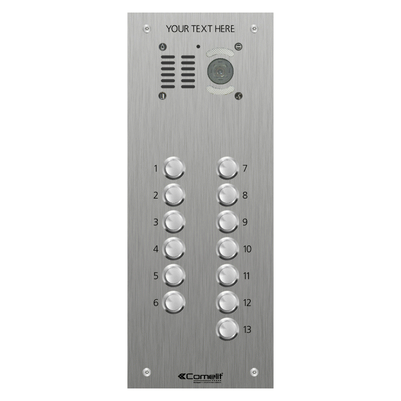 VK4513 Comelit 13 button, VR s.steel engravable iKall video panel