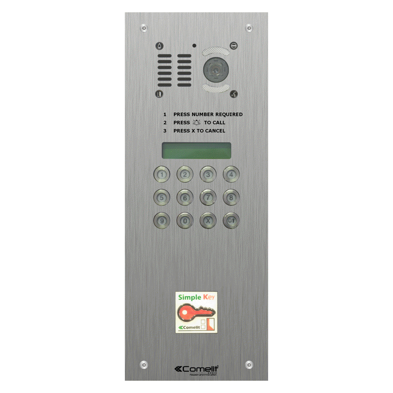 VK4599/08 Comelit DIGITAL CALL VR s.steel engravable iKall video + pro