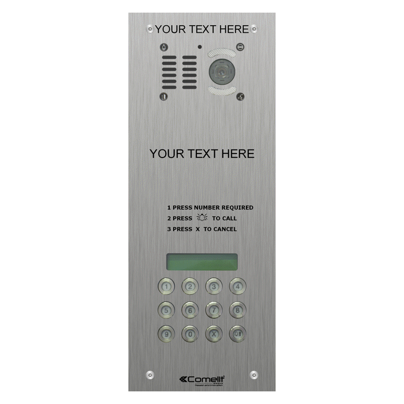 VK4599 Comelit DIGITAL CALL VR s.steel engravable iKall video panel