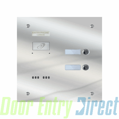 9200/B2-M 2 button mirror stainless steel panel 203mm wide