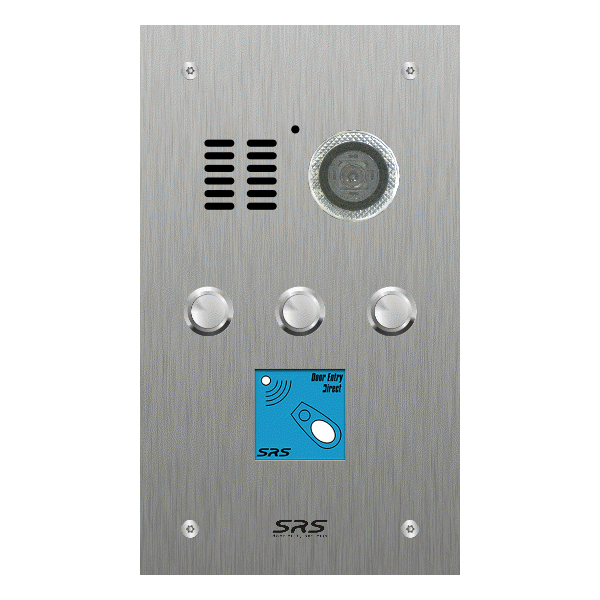 ES03V/S/F/08 Comelit 03 button, s.steel, video + prox panel, flush