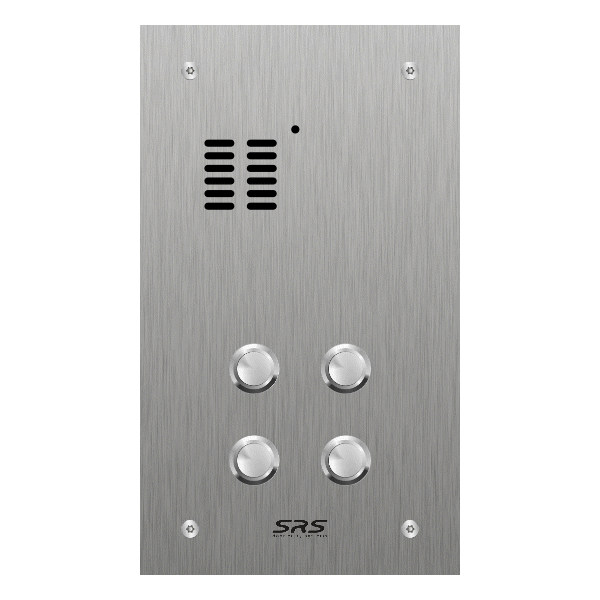 ES04A/S/F Comelit 4 way Stainless steel Flush Audio Panel 240x140