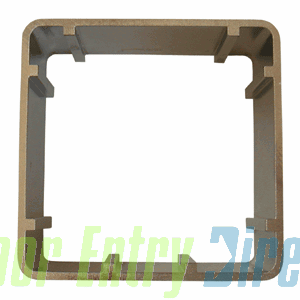 80852SS Surface mount shroud (1 gang) (HAC-0102)