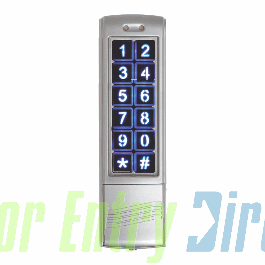 DG160 Narrow style keypad with prox 2 relays