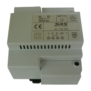 1195SRS SRS       60VA transformer 0-230/0-12-24V