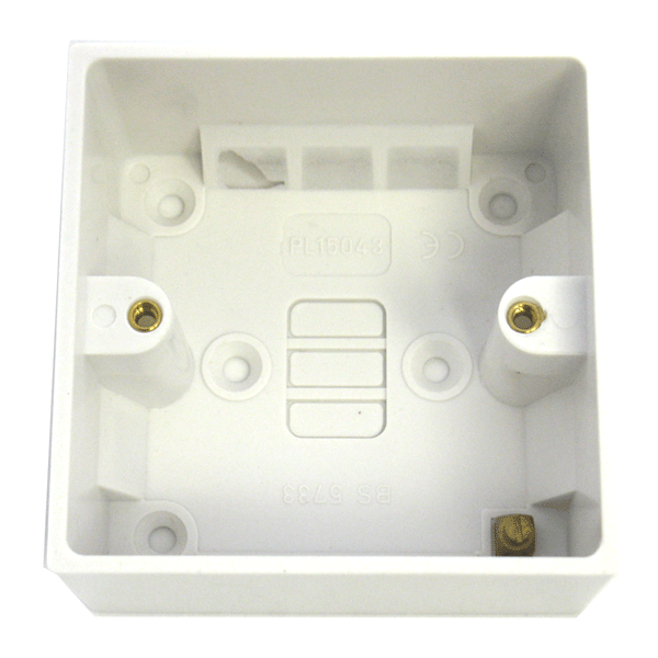 80851 SRS       Surface box 1 gang 46mm white