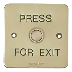 80918 SRS       Brass exit button, flush         PTE    86x86
