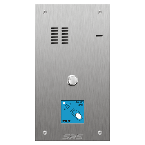 4101/08 01 button VR S Steel panel, engravable, prox. size A