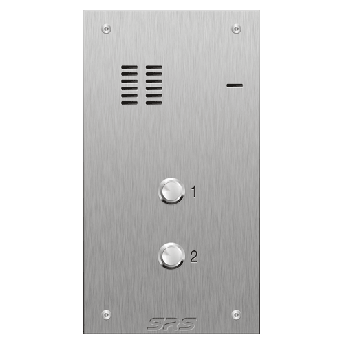 4102PAN 02 button VR S Steel panel, engravable to suit Panasonic