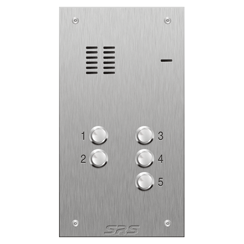 4105 05 button VR S Steel panel, engravable size A