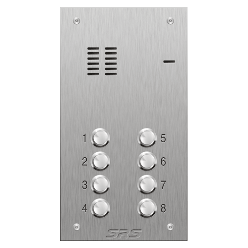 4108 08 button VR S Steel panel, engravable size A