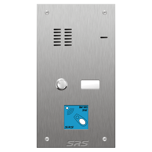 4201/08 01 button VR S Steel panel, name windows, prox.   size A