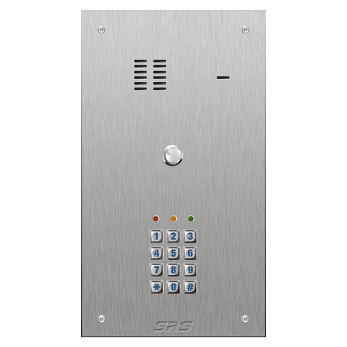 4301/05PAN 01 button S Steel audio  panel, keypad (panasonic) size D