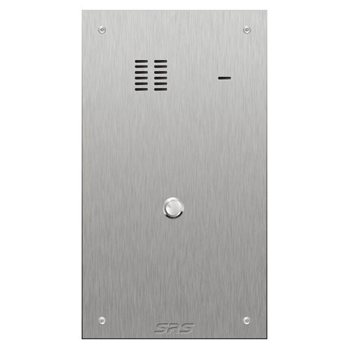 4301 01 button VR S Steel panel, engravable size D