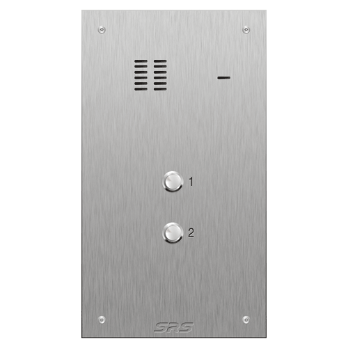 4302 02 button VR S Steel panel, engravable size D