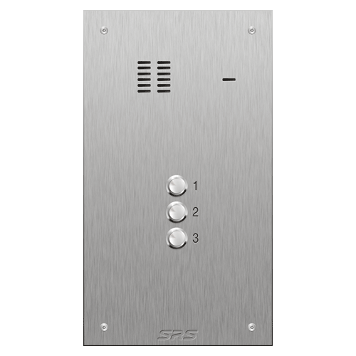 4303 03 button VR S Steel panel, engravable size D