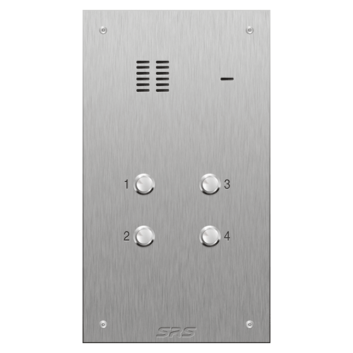 4304 04 button VR S Steel panel, engravable size D