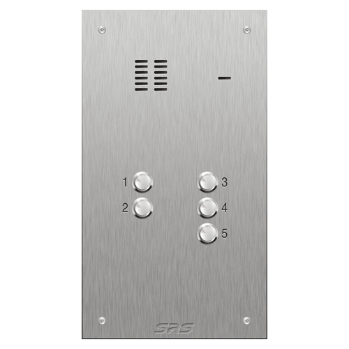 4305 05 button VR S Steel panel, engravable size D