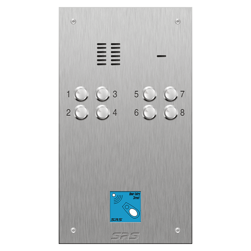 4308/08 08 button VR S Steel panel, engravable, prox. size D