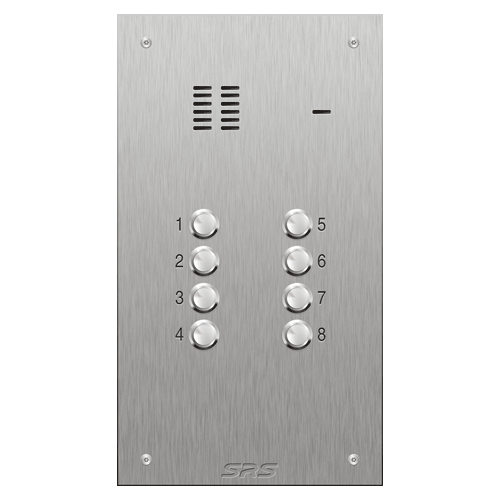 4308 08 button VR S Steel panel, engravable size D