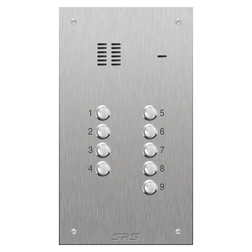 4309 09 button VR S Steel panel, engravable size D
