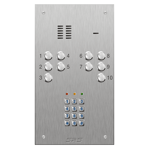 4310/05 10 button VR S Steel panel, engravable, Keypad    size D