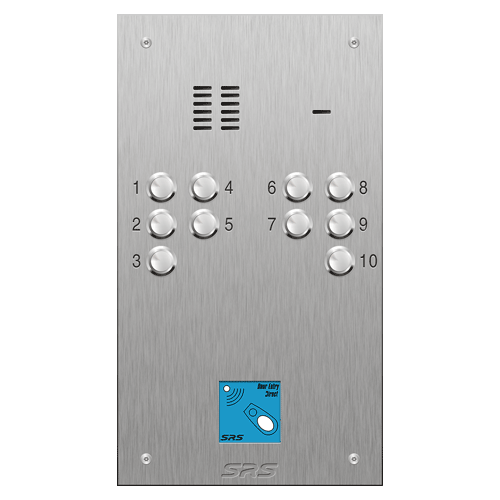 4310/08 10 button VR S Steel panel, engravable, prox. size D
