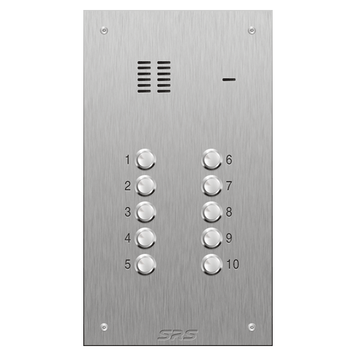 4310 10 button VR S Steel panel, engravable size D